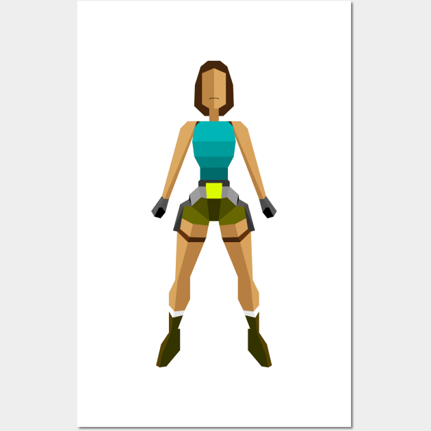 Lara Croft Wall Art by Scanline